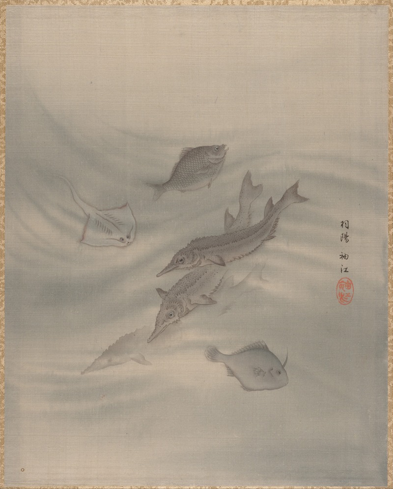 Fishes by Сэки Сюко — digital art print download