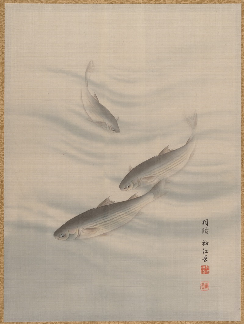 Fishes Swimming by Сэки Сюко — digital art print download