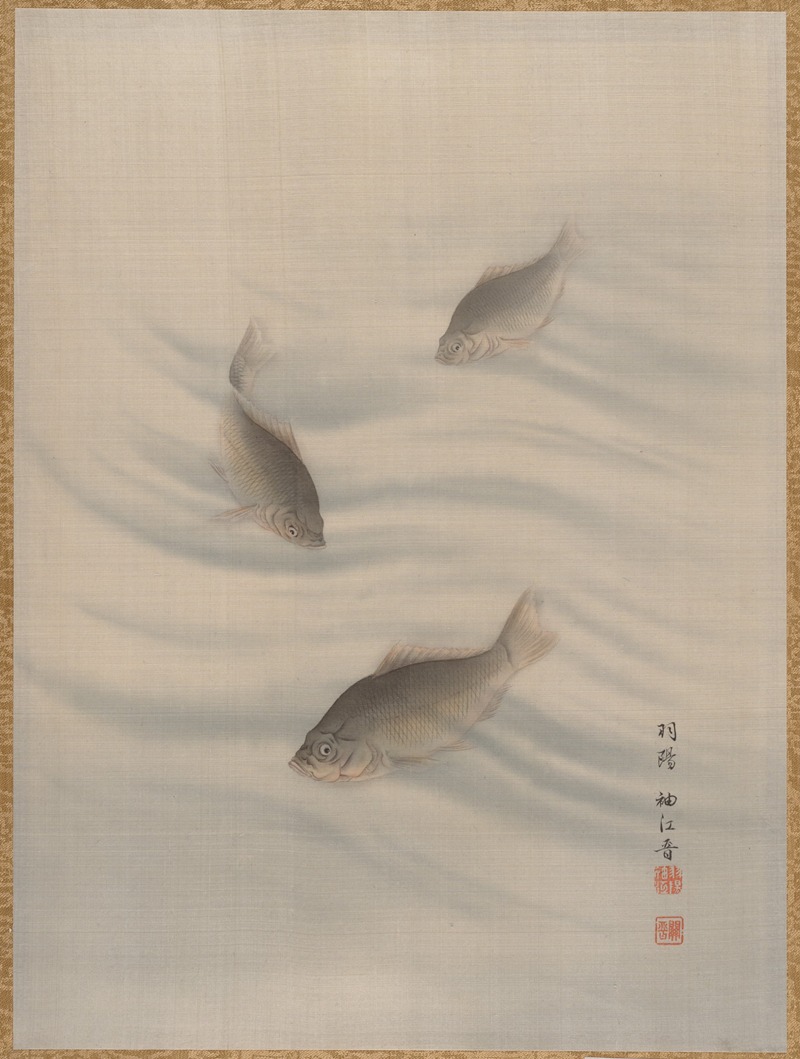 Fishes Swimming by Сэки Сюко — digital art print download