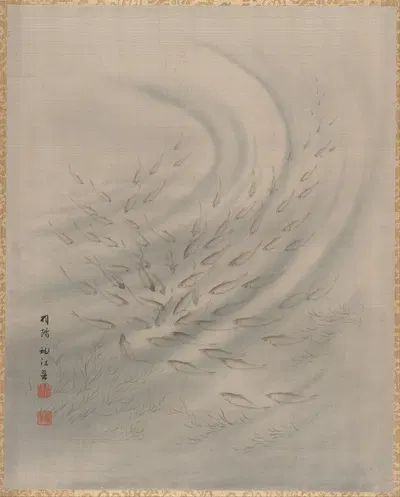 Small Fishes by Seki Shūkō — digital art print download