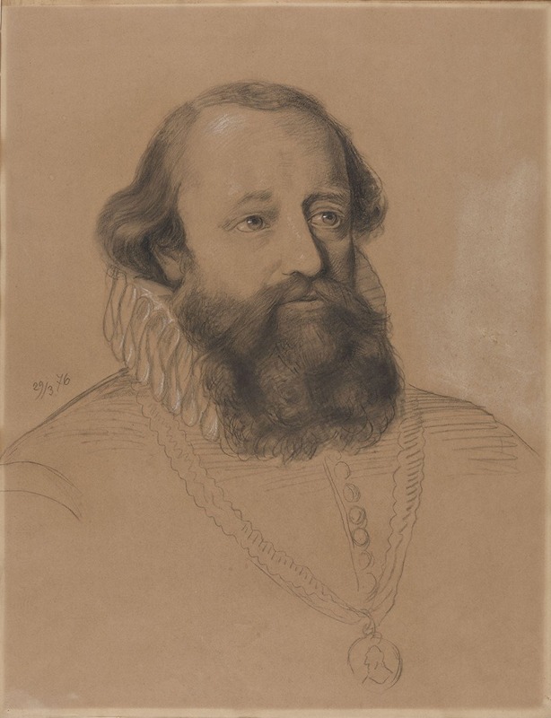 Jens Juel by Адольф Тидеманд, 1876 — digital art print download