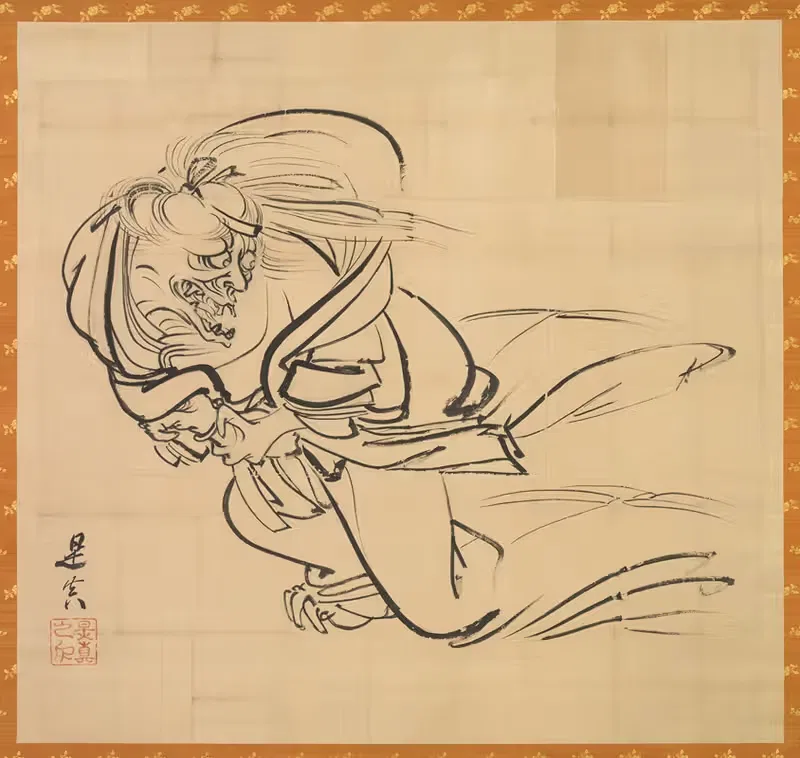 Sketch of Ibaraki-dōji — Shibata Zeshin