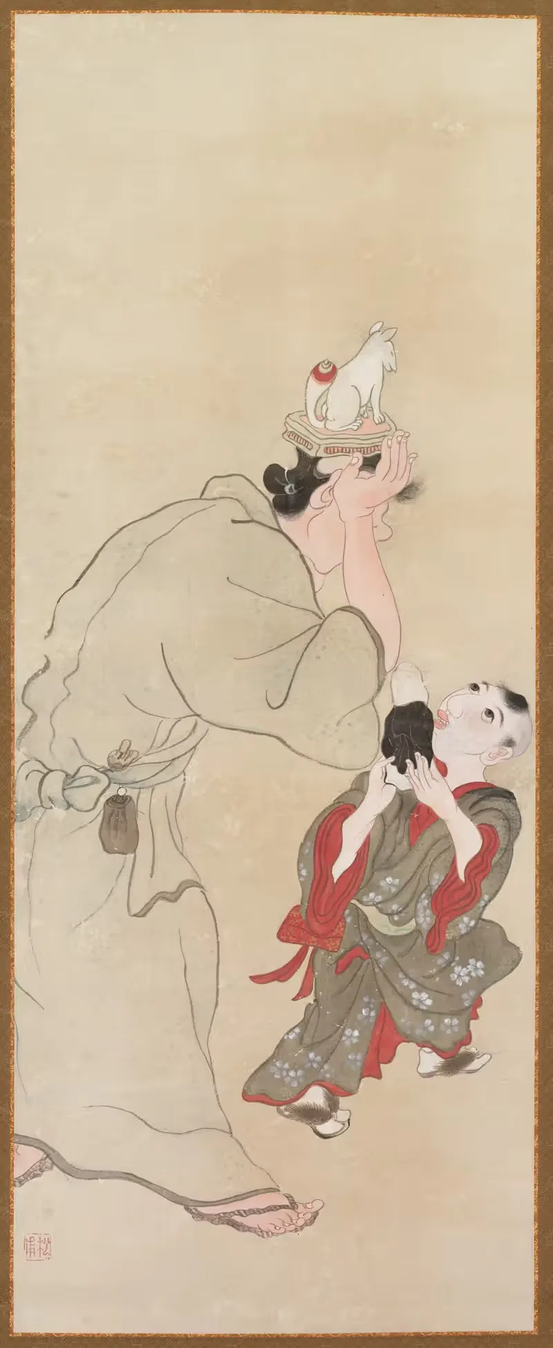 Genre Figures 1 by Takebe Sōchō, c. 1816 — digital art print download