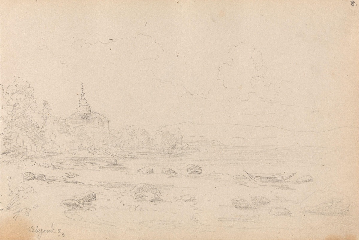 Leksand by Адольф Тидеманд, 1852 — digital art print download
