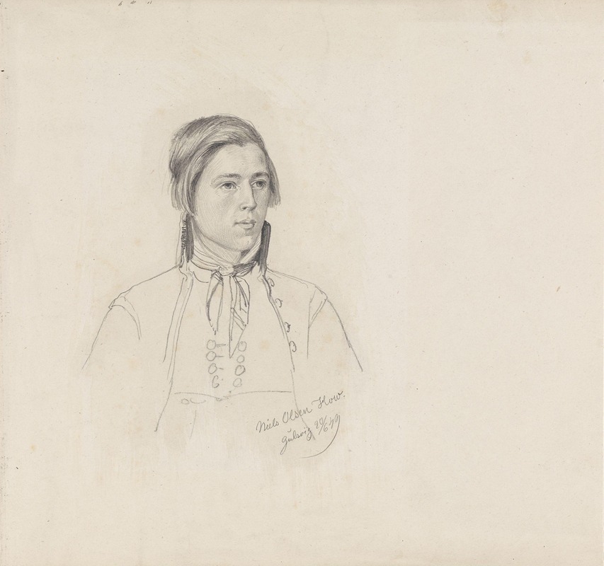 Niels Olsen How, Gulsvig by Адольф Тидеманд, 1849 — digital art print download