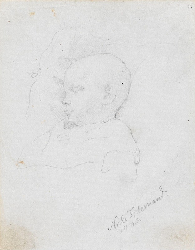 Niels Tidemand, 14 mnd. by Адольф Тидеманд, 1848 — digital art print download