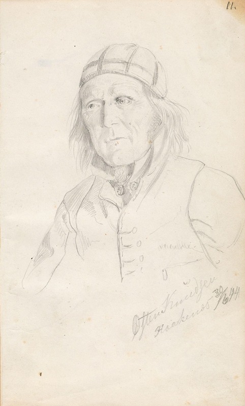 Østen Knudsen Håkanes by Адольф Тидеманд, 1844 — digital art print download