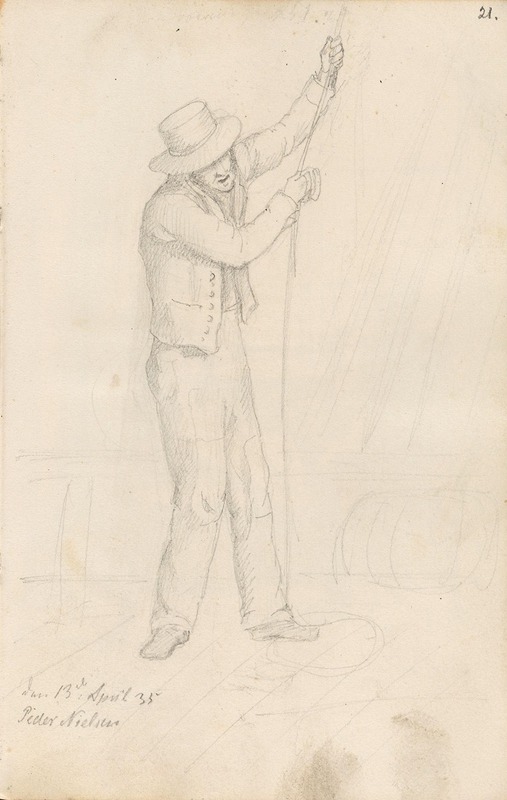 Peder Nielsen by Адольф Тидеманд, 1835 — digital art print download