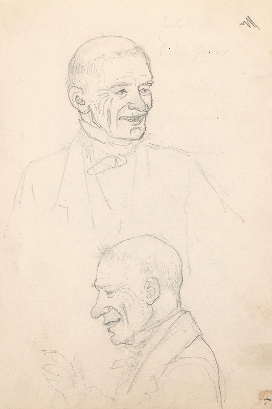 Portrait studies of a man — Адольф Тидеманд