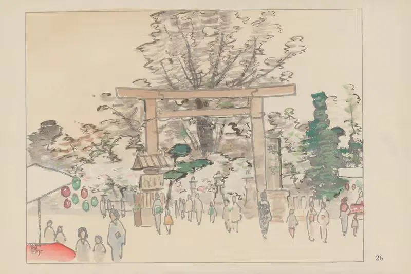 Sakuranomiya, the cherry attraction spot — Akamatsu Rinsaku