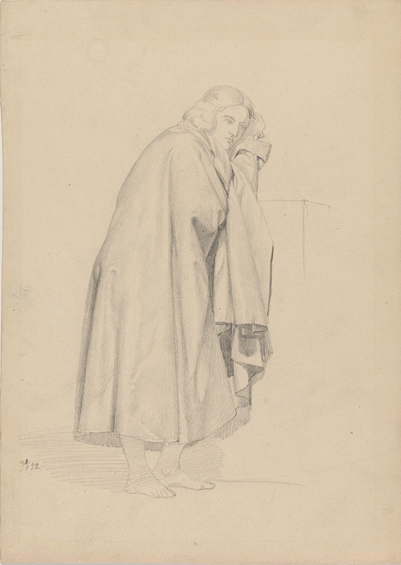 Stående yngling by Адольф Тидеманд, 1842 — digital art print download