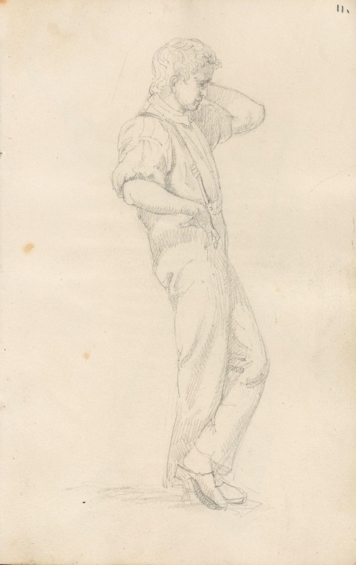 Ung mann by Адольф Тидеманд, 1835 — digital art print download