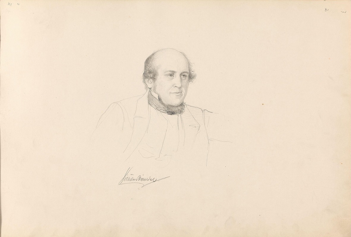 Vilhelm Birkedal by Адольф Тидеманд, 1858 — digital art print download