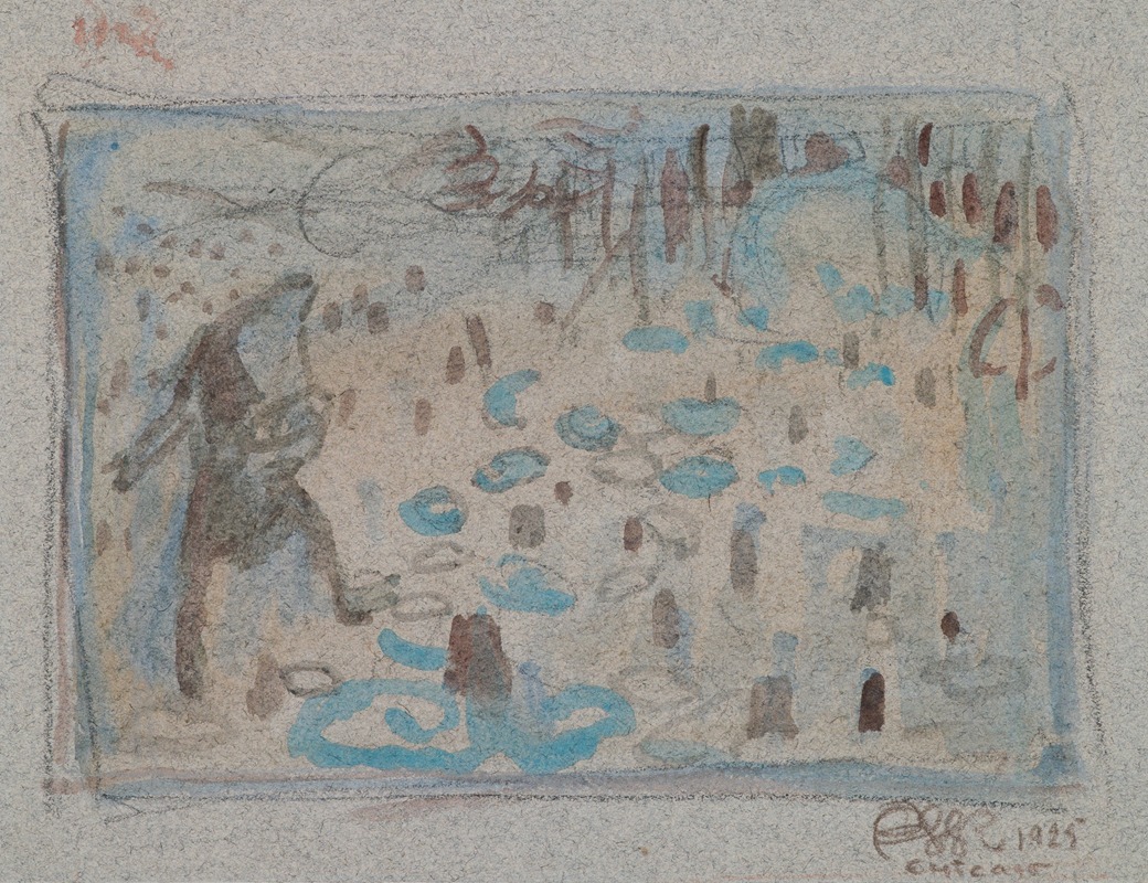 The Great Kalevala; Poem II,sketch by Аксели Галлен-Каллела, 1925 — digital art print download