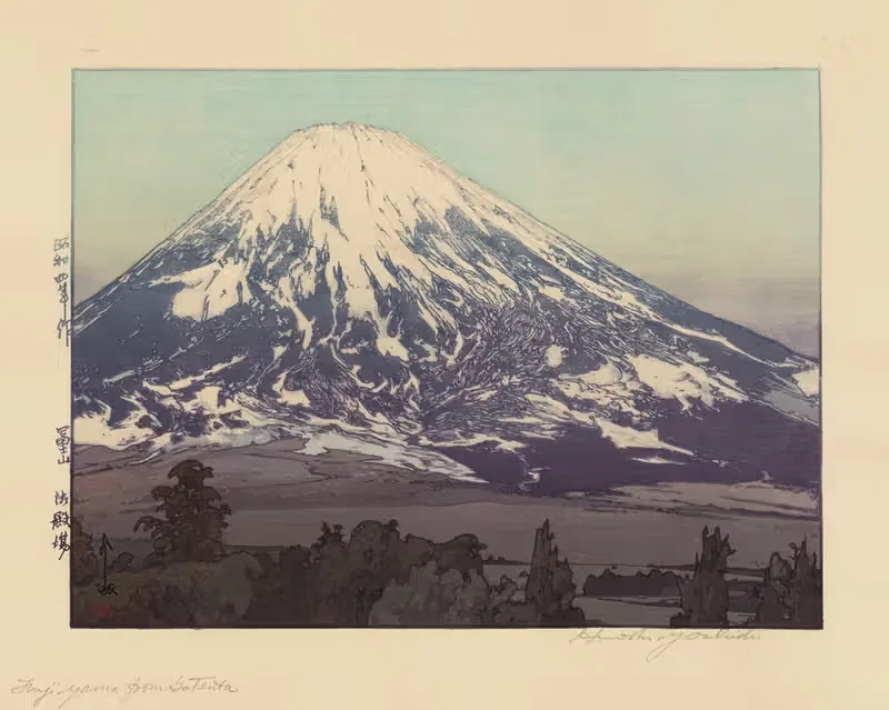 Fujiyama from Gotemba by Yoshida Hiroshi, 1929 — digital art print download