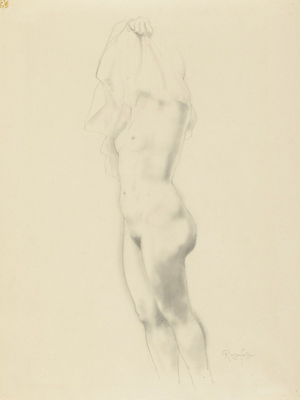 Standing Female Nude by Арман Рассенфос — digital art print download