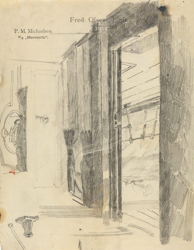 Båtinteriør by Christian Krohg — digital art print download