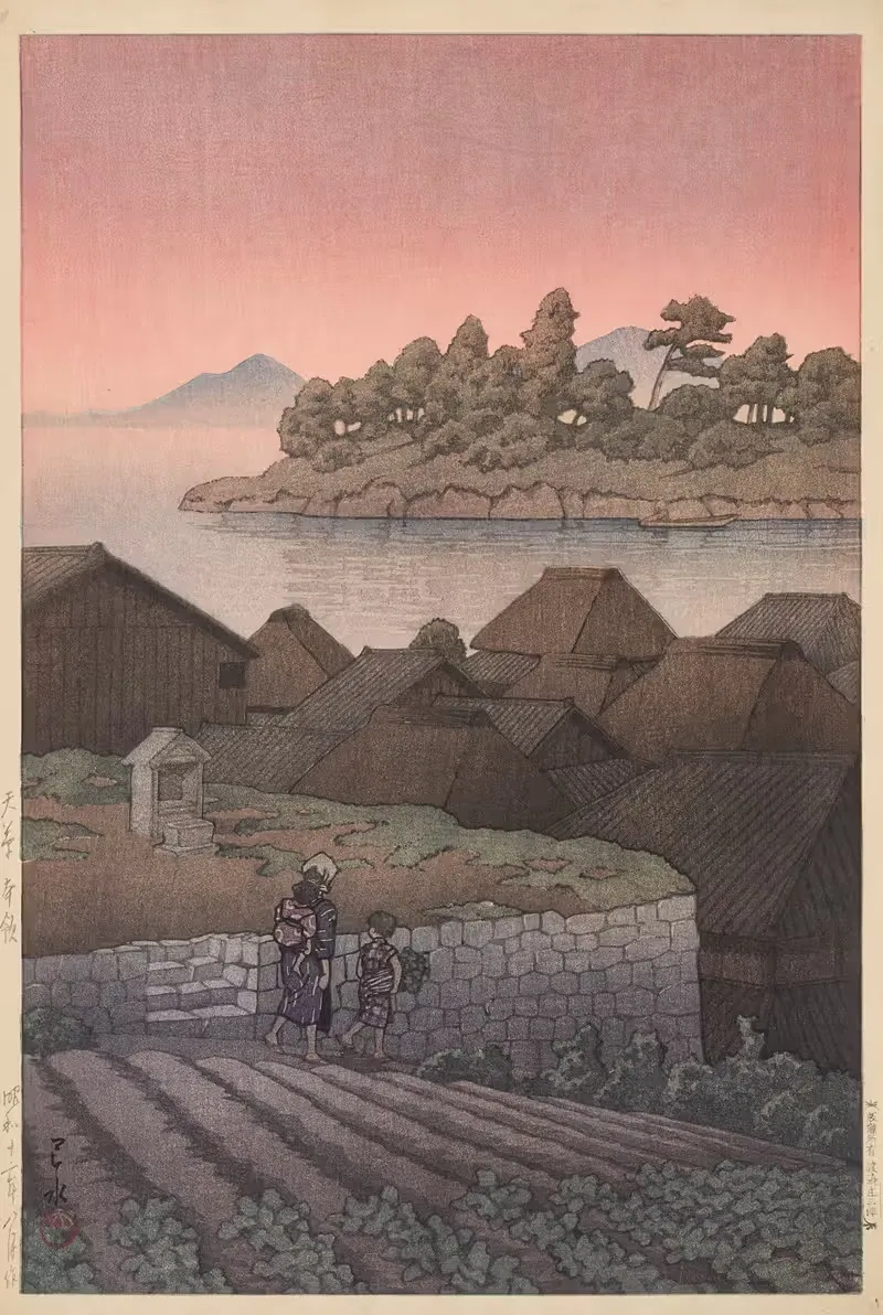 Амакуса Хонрё by Кавасе Хасуи, 1937 — digital art print download