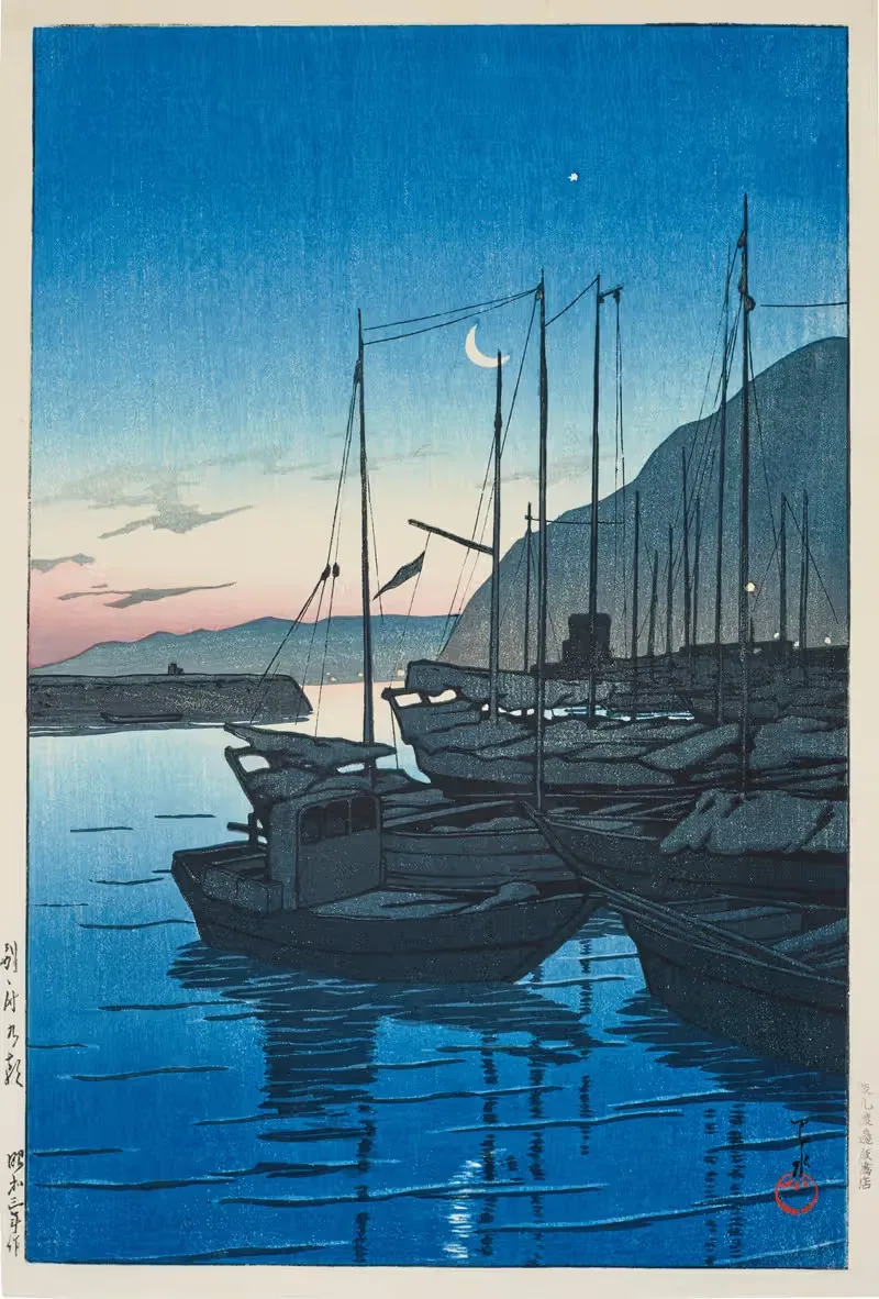 Утро в Беппу by Кавасе Хасуи, 1928 — digital art print download