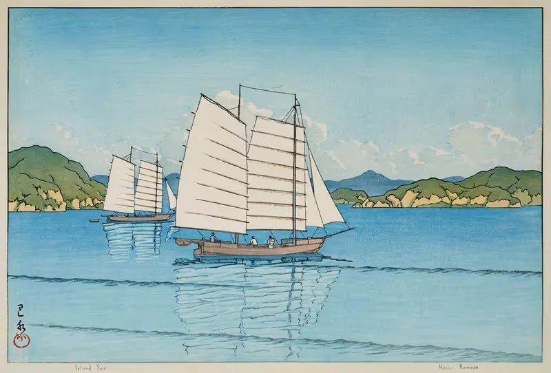 Внутреннее море by Кавасе Хасуи, 1952 — digital art print download