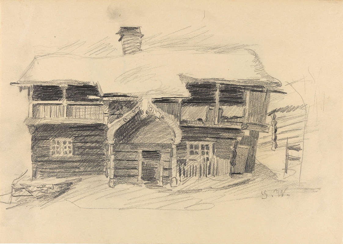 Farmhouse by Gustav Wentzel — digital art print download
