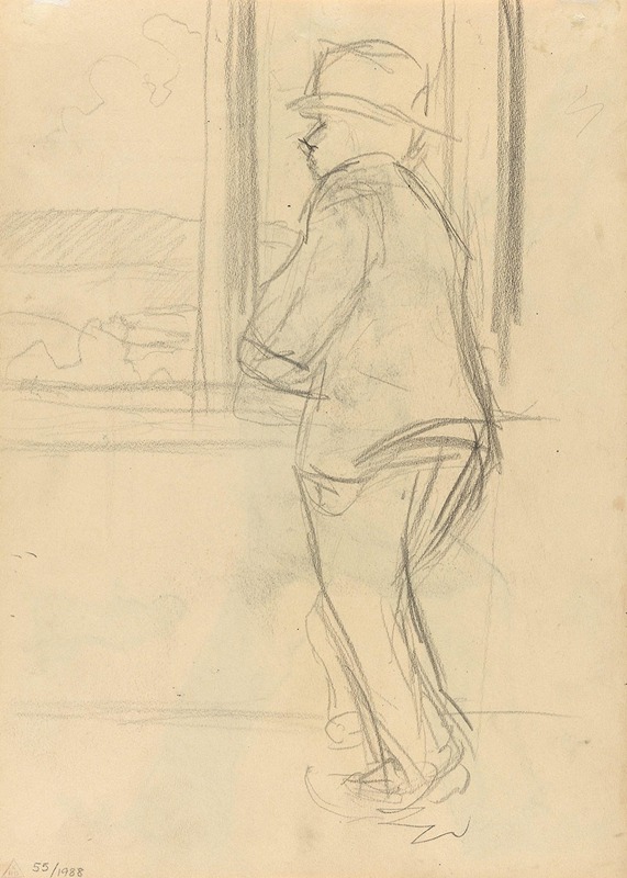 Man by Window by Gustav Wentzel, 1881 — digital art print download