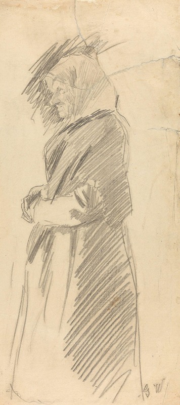 Old Woman with Headscarf — Густав Вентцель