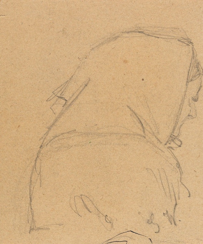 Old Woman with Headscarf — Gustav Wentzel