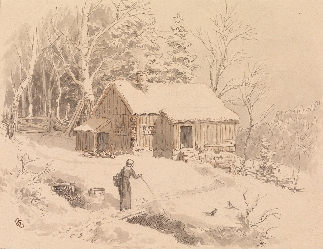 Berthe Tuppenhaug by Hans Gude, 1878 — digital art print download