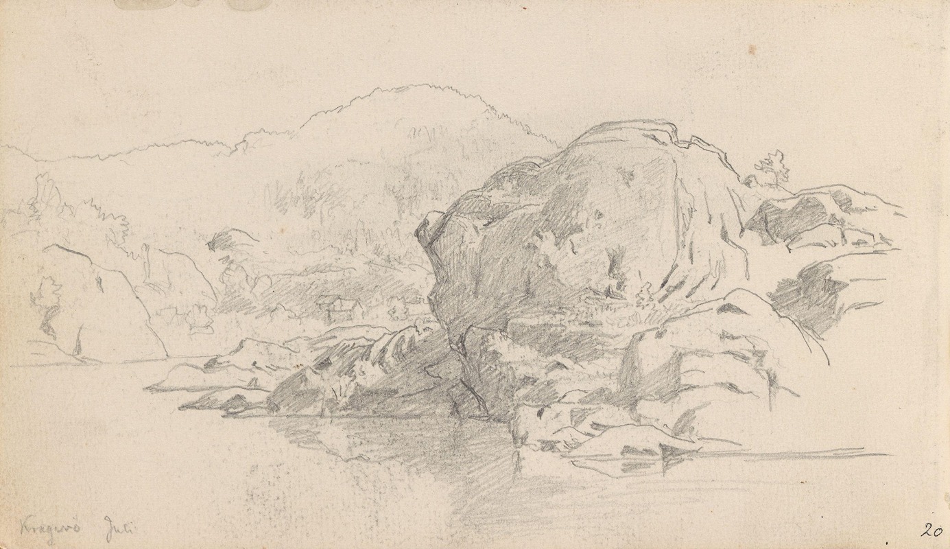Fra Kragerø by Ханс Гуде, 1862 — digital art print download