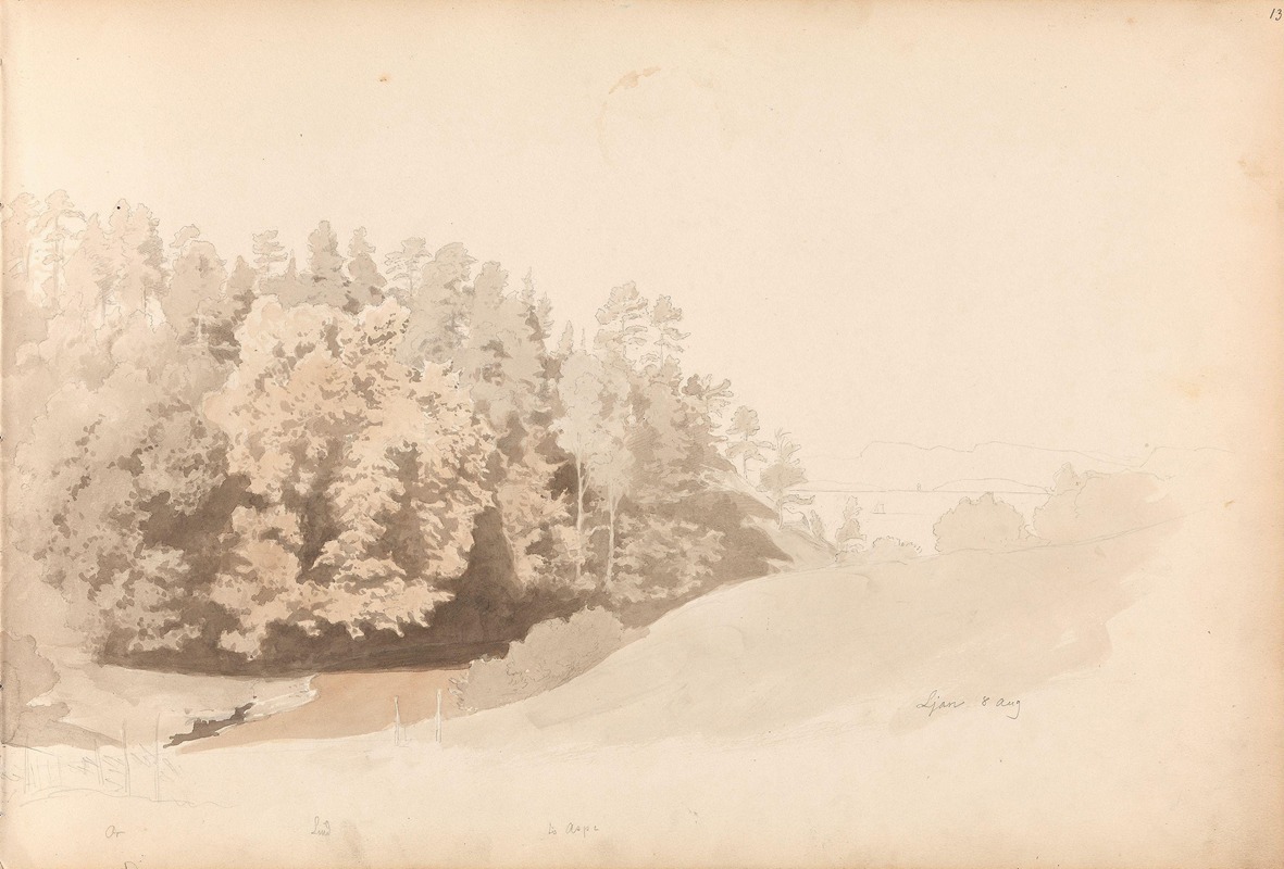 Fra Ljan by Ханс Гуде, 1858 — digital art print download