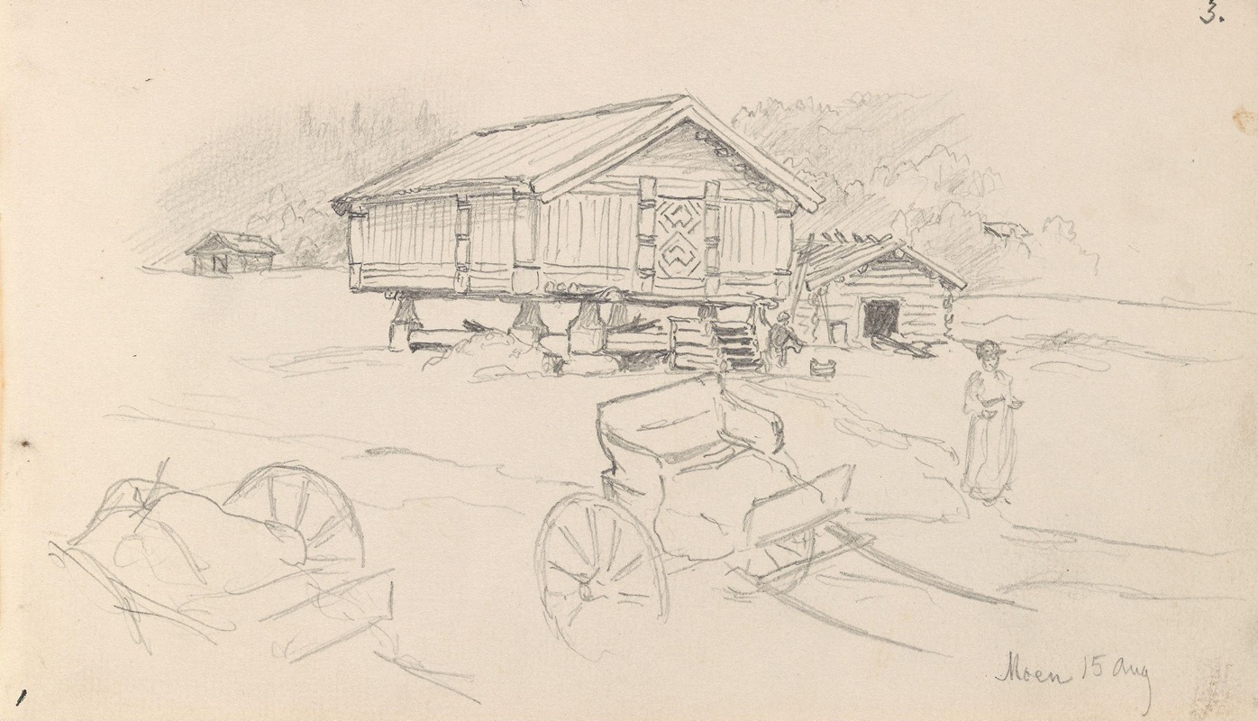 Fra Moen ved Kongsberg — Hans Gude