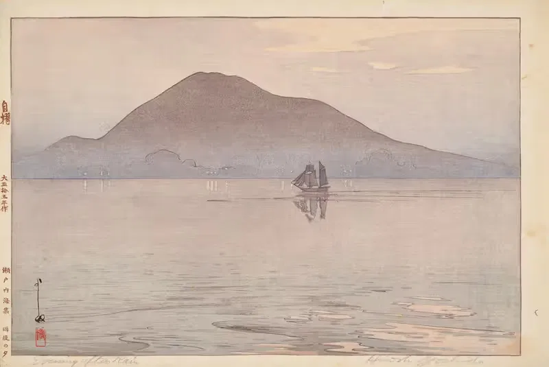 Уго но юбе (Вечер после дождя) by Ёсита Хироши, 1926 — digital art print download