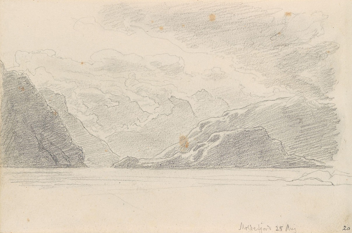 Fra Moldefjorden by Ханс Гуде, 1873 — digital art print download