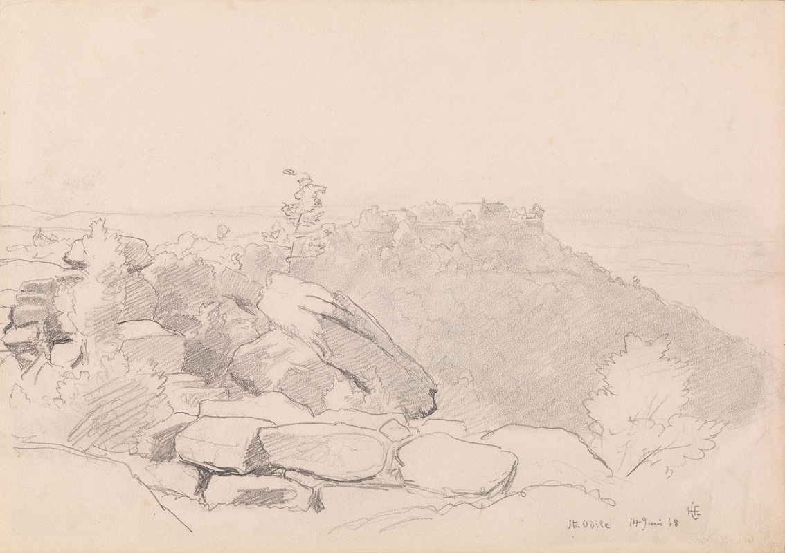 Fra Mont Sainte-Odile — Hans Gude