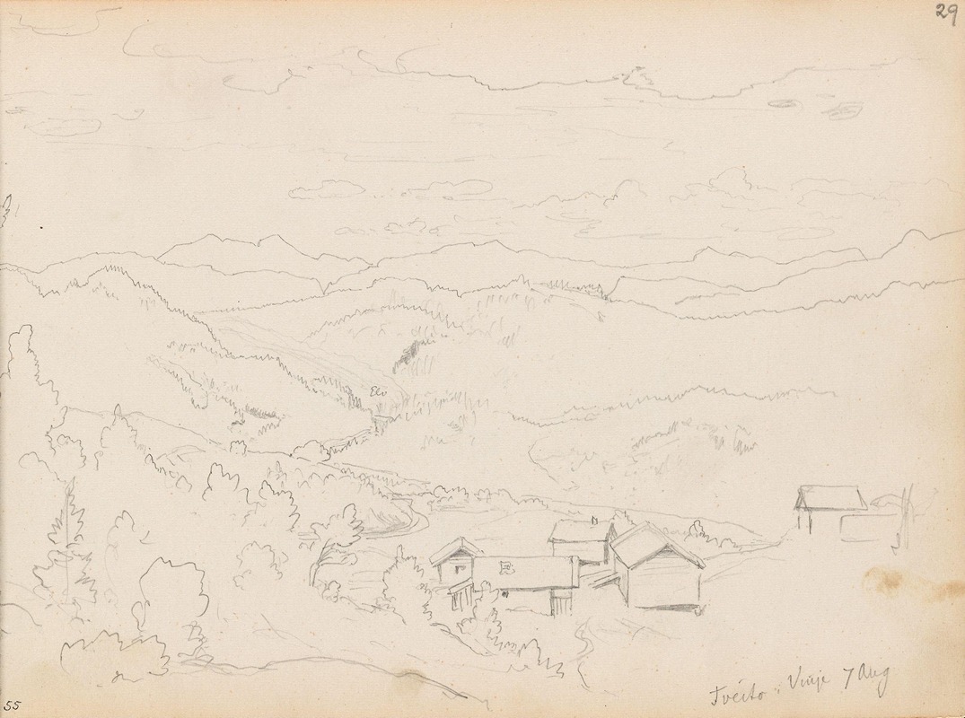 Fra Tveito i Vinje — Hans Gude