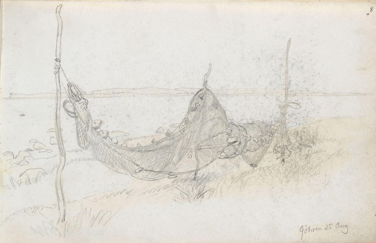 Garntørk, Göhren by Ханс Гуде, 1881 — digital art print download