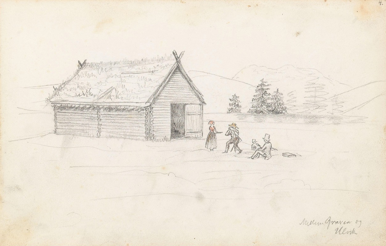 Rast mellom Granvin og Ulvik by Ханс Гуде, 1839 — digital art print download