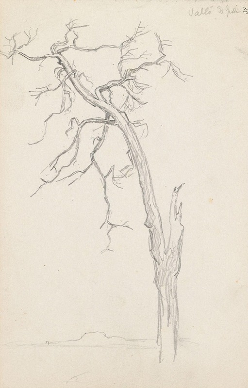 Trestudie, Valløy by Ханс Гуде, 1872 — digital art print download
