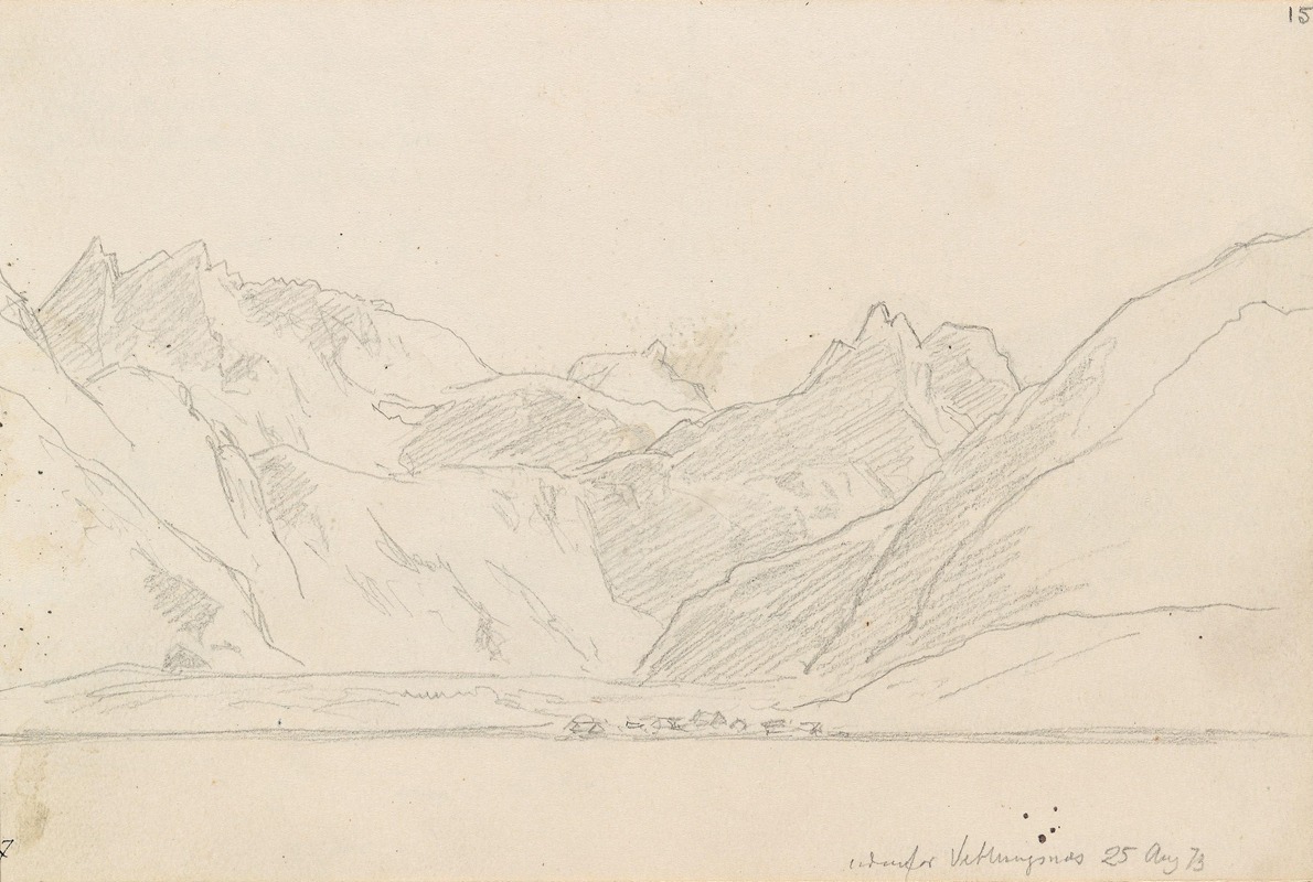 Utenfor Veblungsnes by Ханс Гуде, 1873 — digital art print download