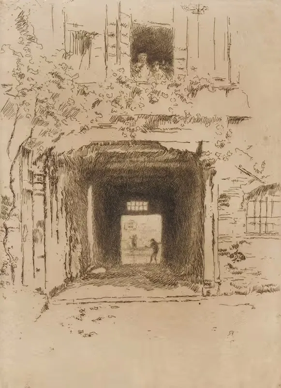 Дверной проем и виноградная лоза by Джеймс Абботт МаКнилл Уистлер, 1879-1880 — digital art print download