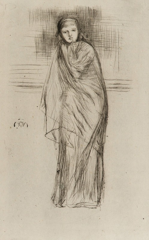 Draped Model by James Abbott McNeill Whistler, 1870 — digital art print download
