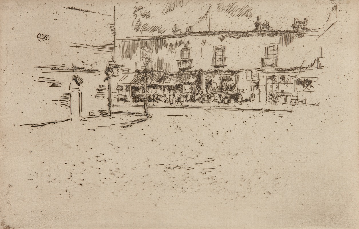 Jubilee Place, Chelsea by Джеймс Абботт МаКнилл Уистлер, 1887 — digital art print download