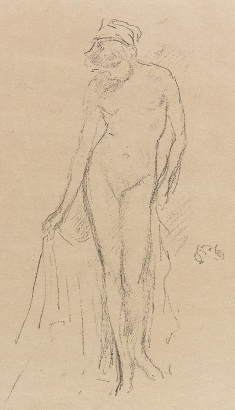 Nude Model, Standing by Джеймс Абботт МаКнилл Уистлер, 1891 — digital art print download
