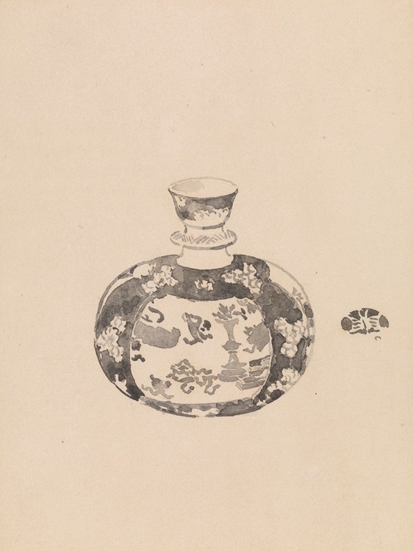 Oviform Ginger-Jar with Bell-Shaped Cover by Джеймс Абботт МаКнилл Уистлер, 1878 — digital art print download