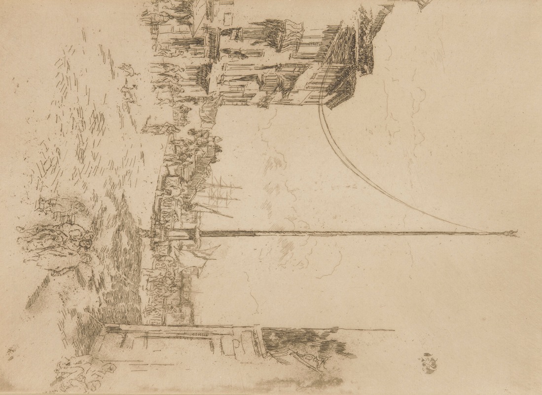The Little Mast by Джеймс Абботт МаКнилл Уистлер, 1879-1880 — digital art print download