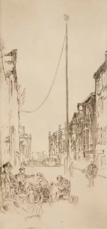 Венецианский мачтовый корабль by Джеймс Абботт МаКнилл Уистлер, 1879-1880 — digital art print download