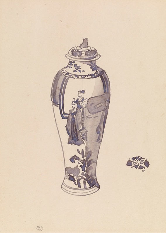 Vase with slightly bulging body by Джеймс Абботт МаКнилл Уистлер, 1876-1878 — digital art print download