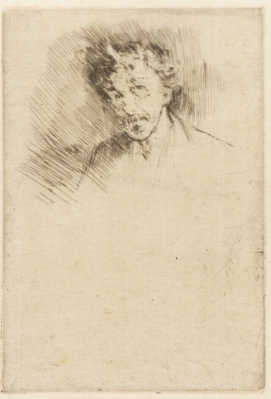 Whistler with the White Lock by Джеймс Абботт МаКнилл Уистлер, 1879 — digital art print download