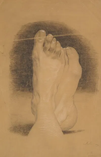 Feet by Джули Вильгельмина Хаген-Шварц, 1848 — digital art print download